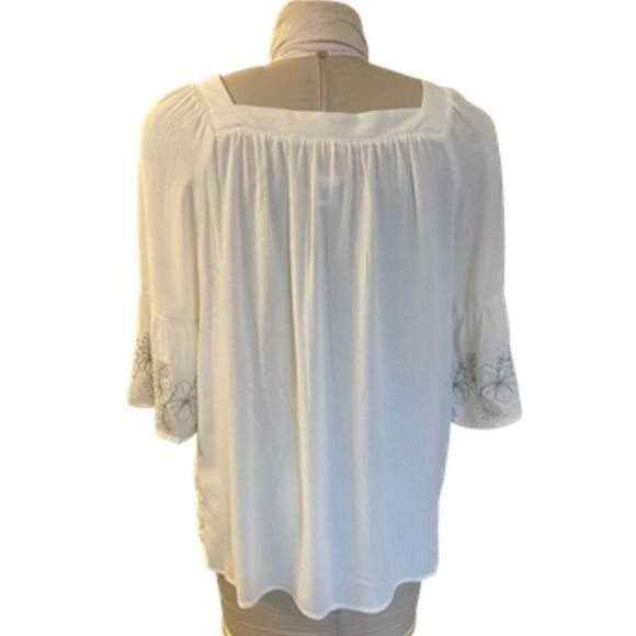 Ruby Rd. Square Neck Lightweight Babydoll Top Sz. PXL Feminine Breezy - Picture 6 of 11